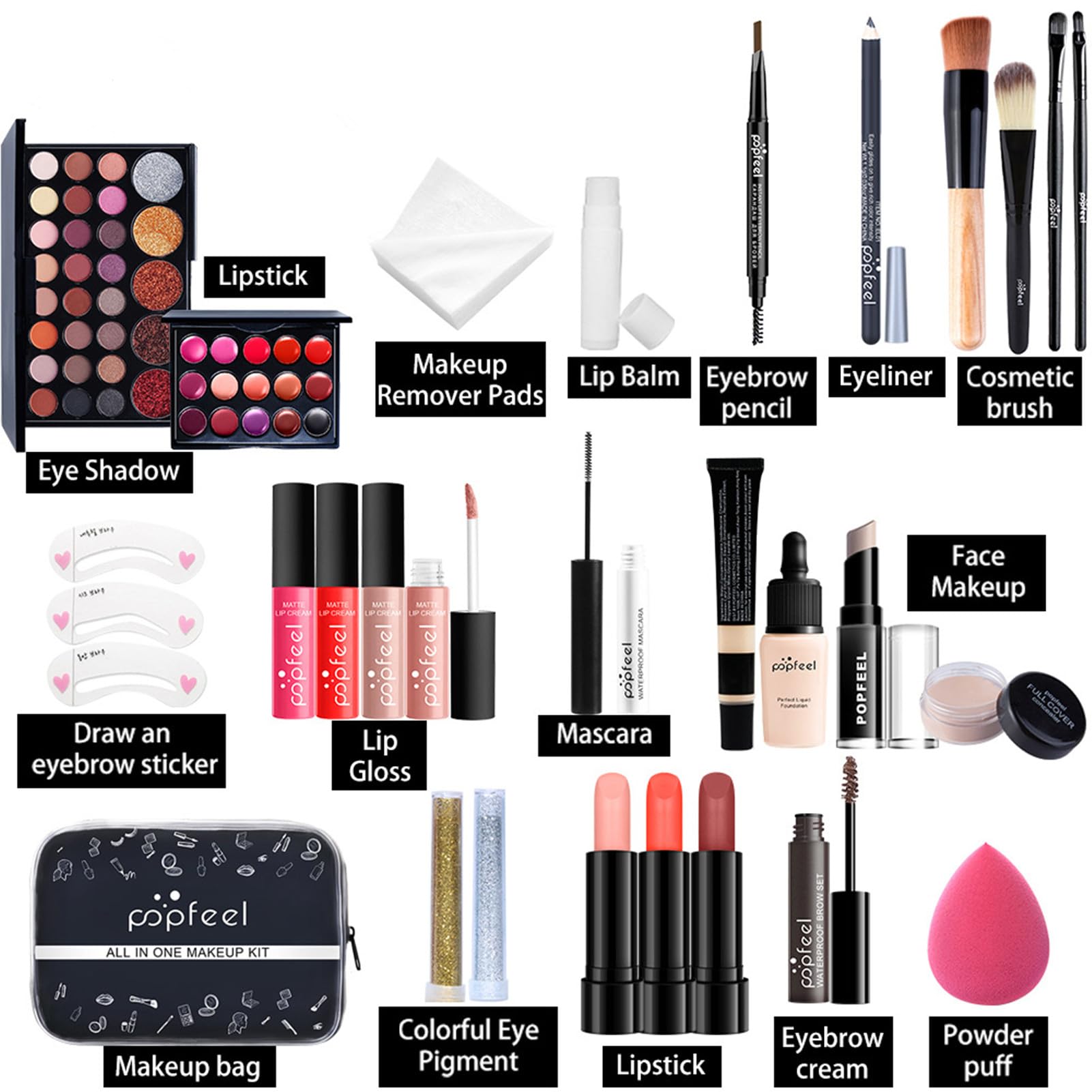 BONNIE CHOICE All-in-One Makeup Kit – Complete Set for Women