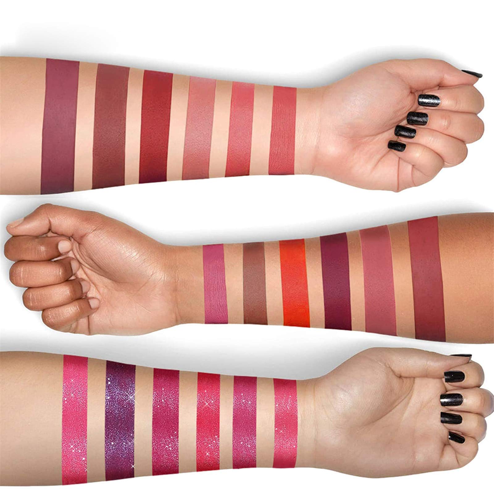 BONNIE CHOICE 18-Pcs Matte Liquid Lipstick Set – Waterproof, Long-Wearing, 18 Rich Shades
