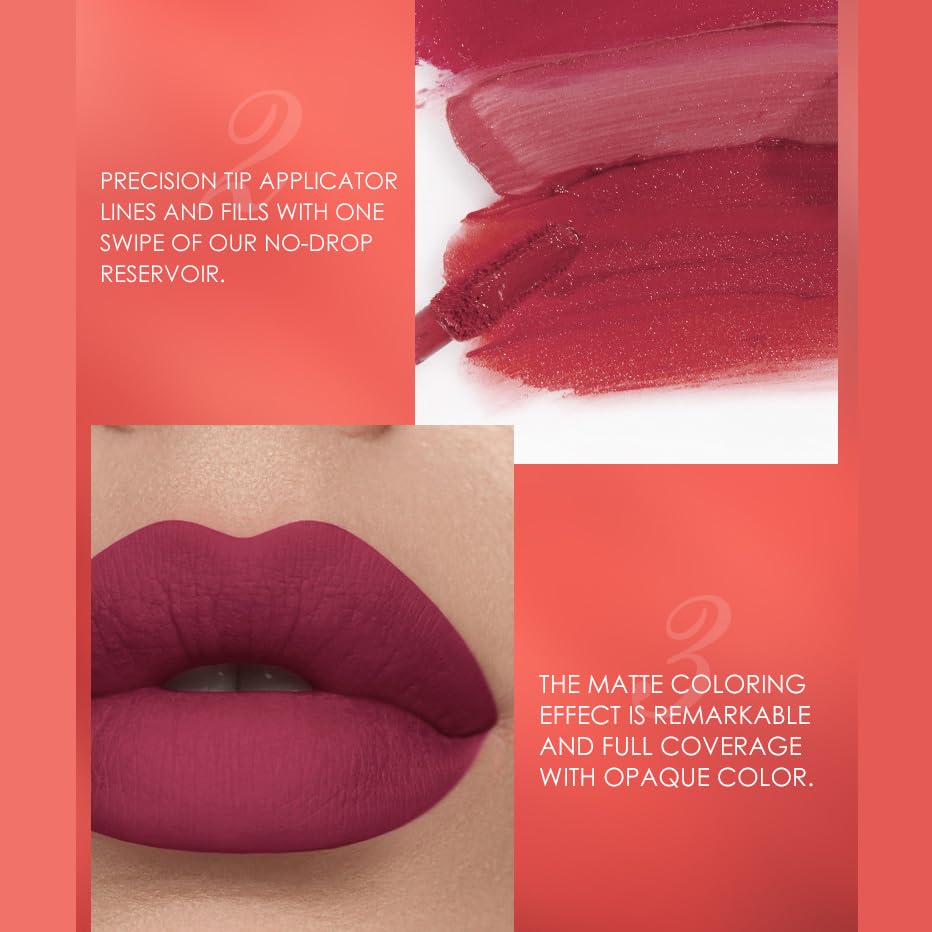 BONNIE CHOICE 12-Piece Matte Lipstick & Lip Liners Set – Waterproof & Long-Lasting