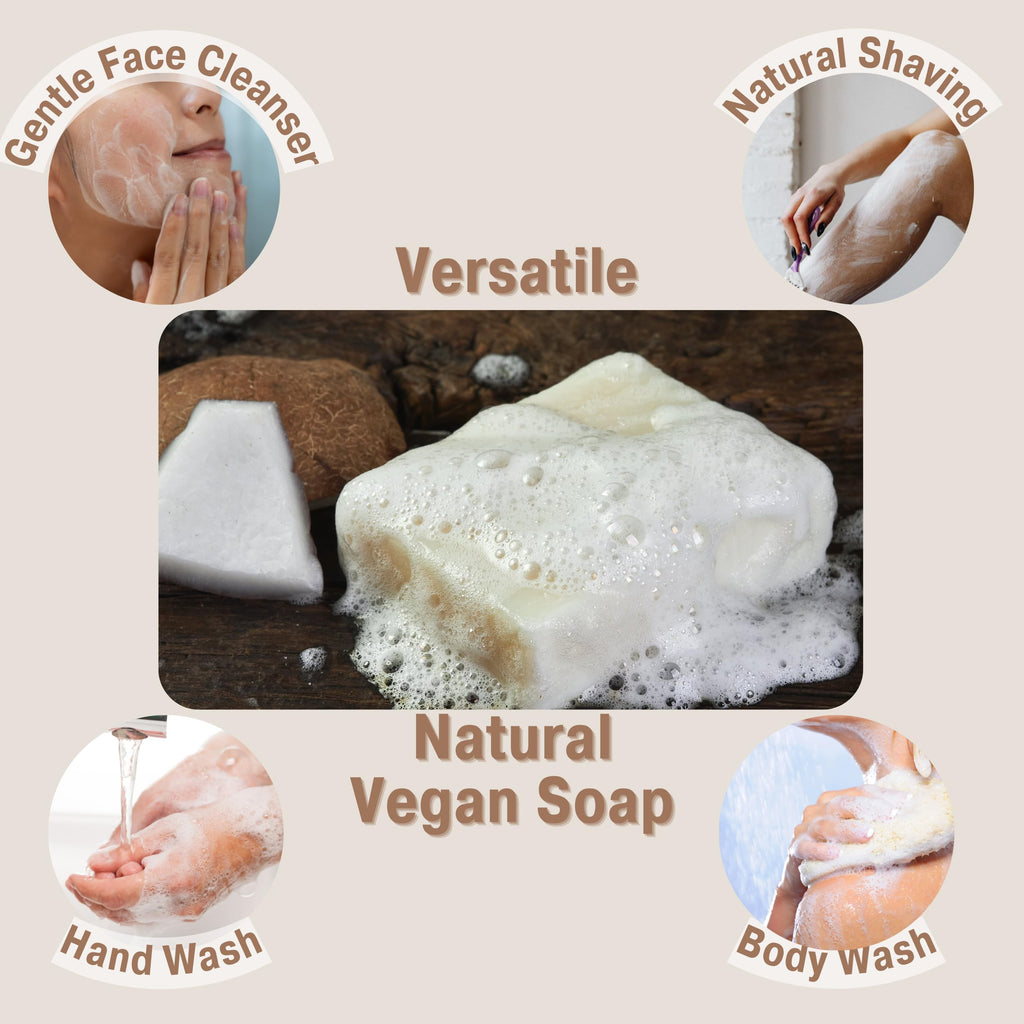 Bonuderm Unscented & Fragrance Free Soap (4-Pack) – Natural Vegan Bar for Sensitive Skin
