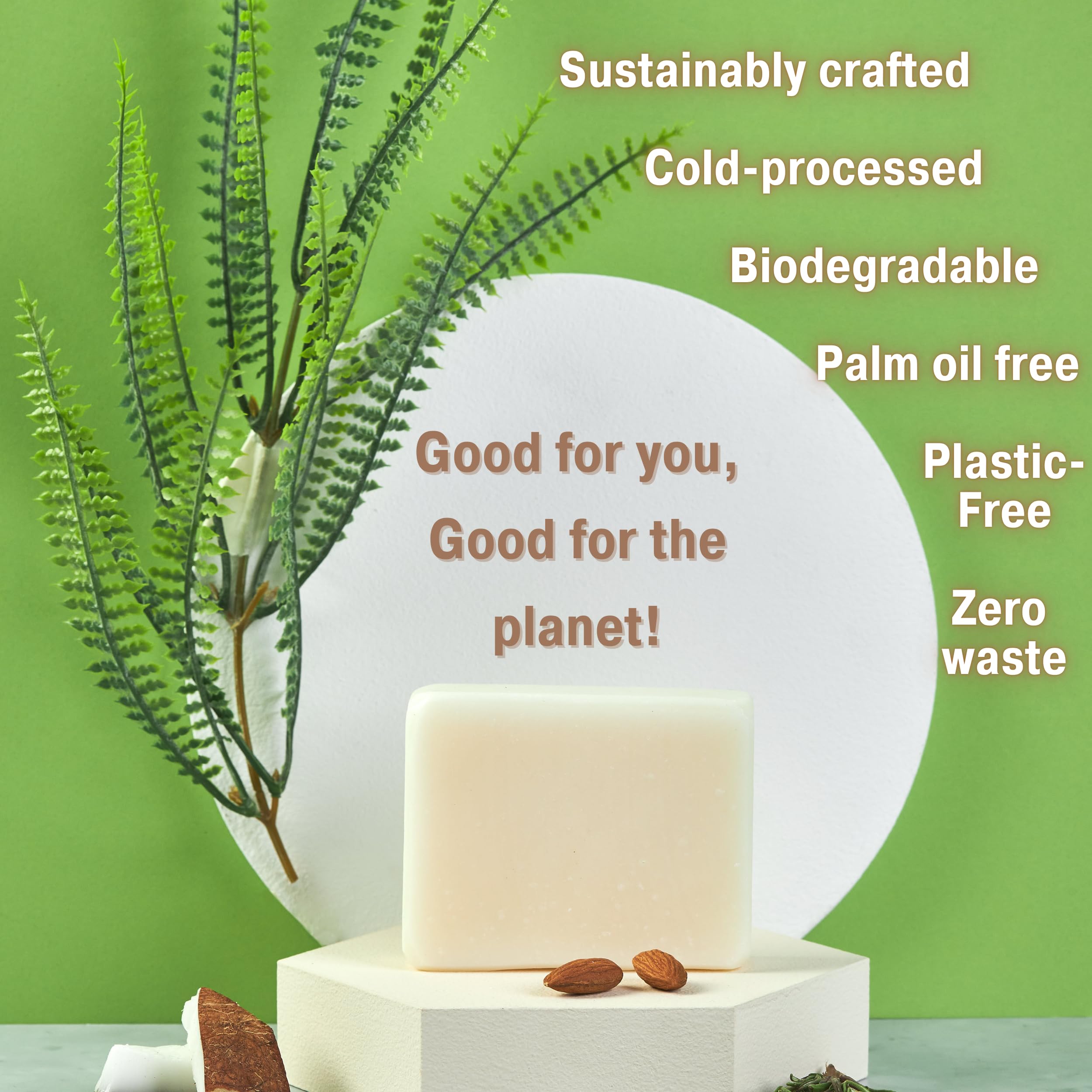 Bonuderm Unscented & Fragrance Free Soap (4-Pack) – Natural Vegan Bar for Sensitive Skin