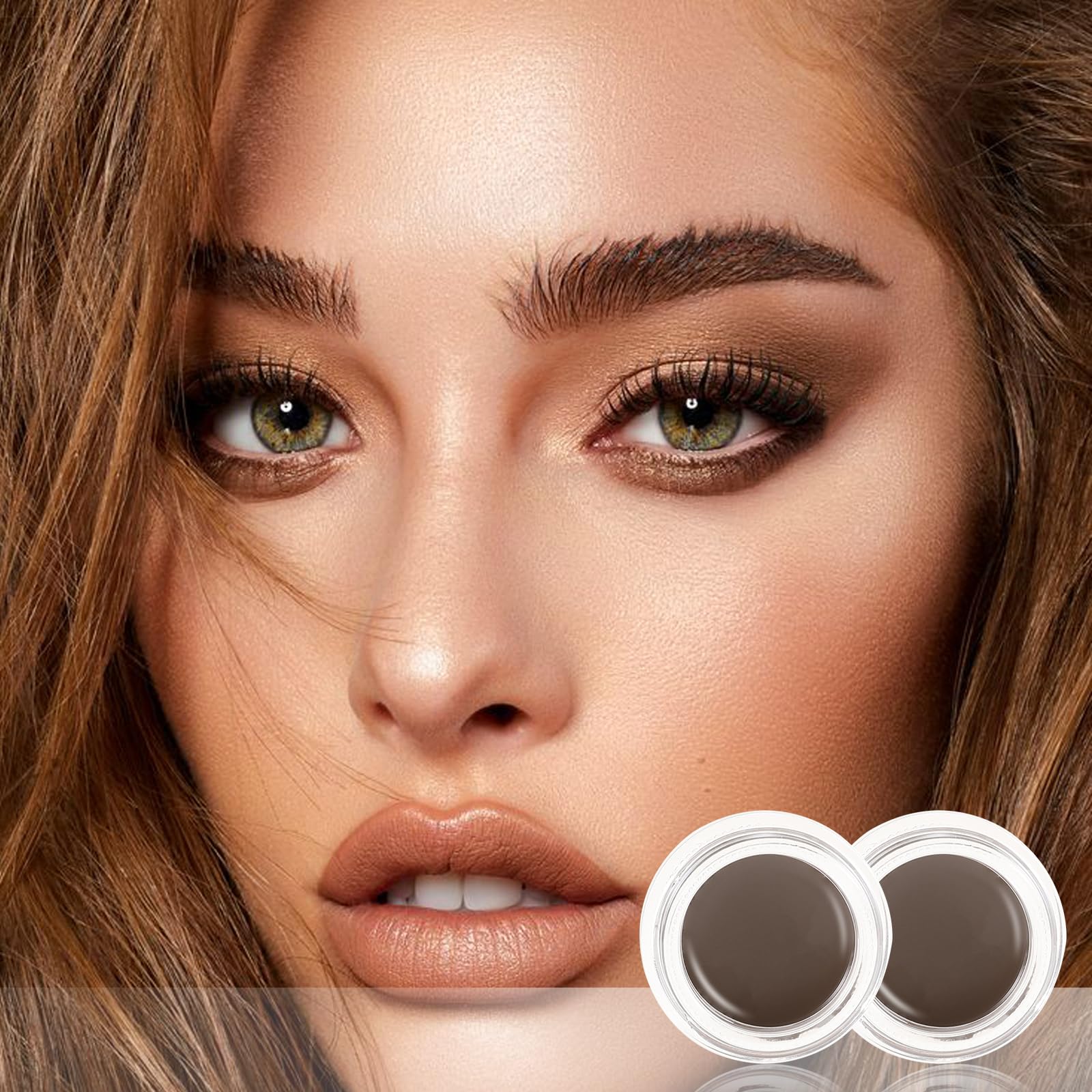 Boobeen 2 Pcs Eyebrow Pomade Cream – Waterproof, Long-Lasting Brow Gel for Natural Brows