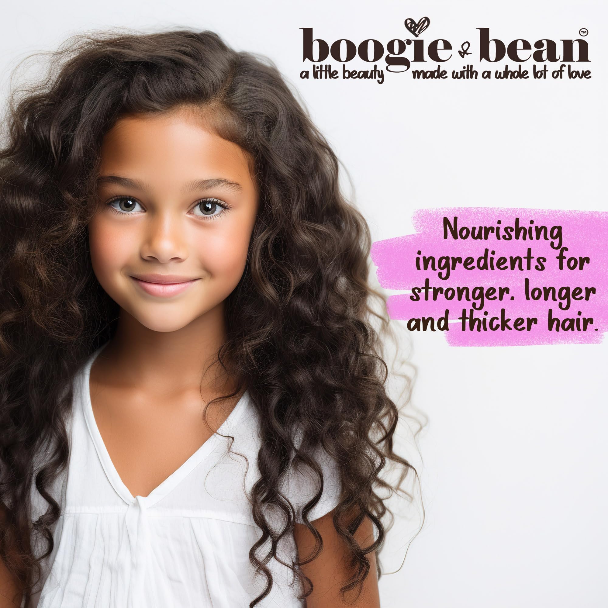 Boogie and Bean Kids Conditioner Detangler for Curly Hair