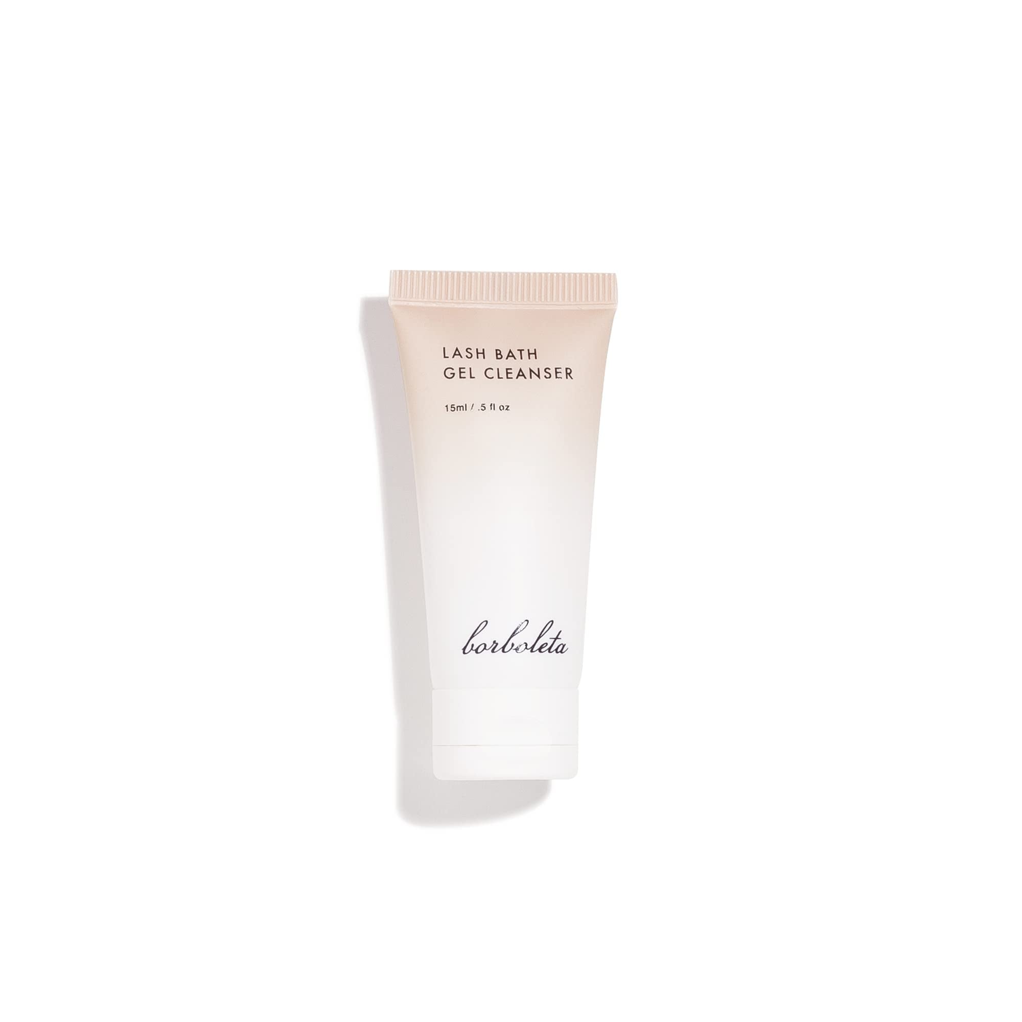 Borboleta Lash Bath Gel Cleanser – Gentle Lash Shampoo for Extensions (Travel Size 0.5 oz)