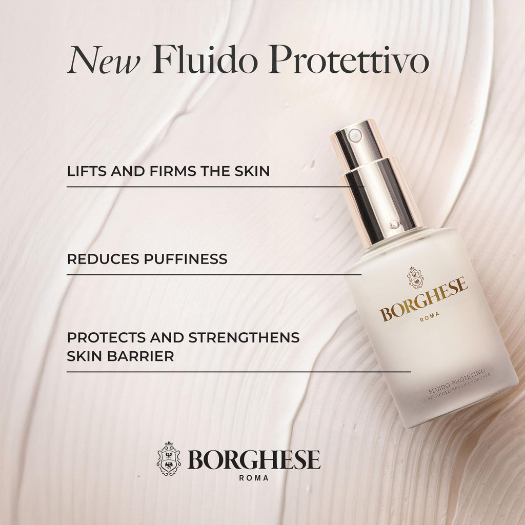 Borghese Fluido Protettivo Advanced Eye Lift – Brightening & De-Puffing Eye Treatment, 1 oz