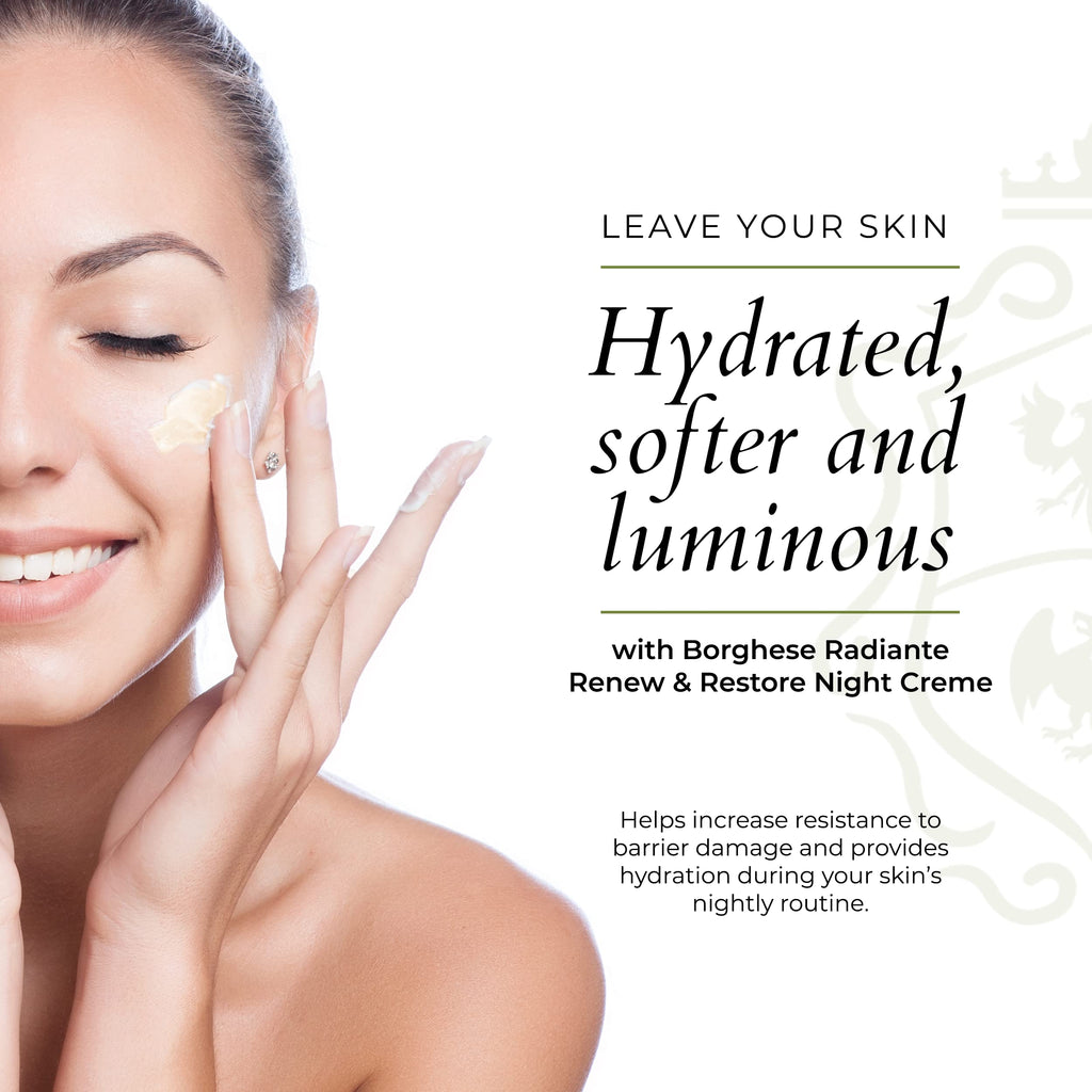 Borghese Radiante Renew & Restore Night Creme – Hydrating Barrier Night Cream