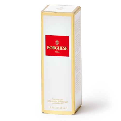 Borghese Overnight Resurfacing Mask with AHA & BHA – Exfoliating Night Mask
