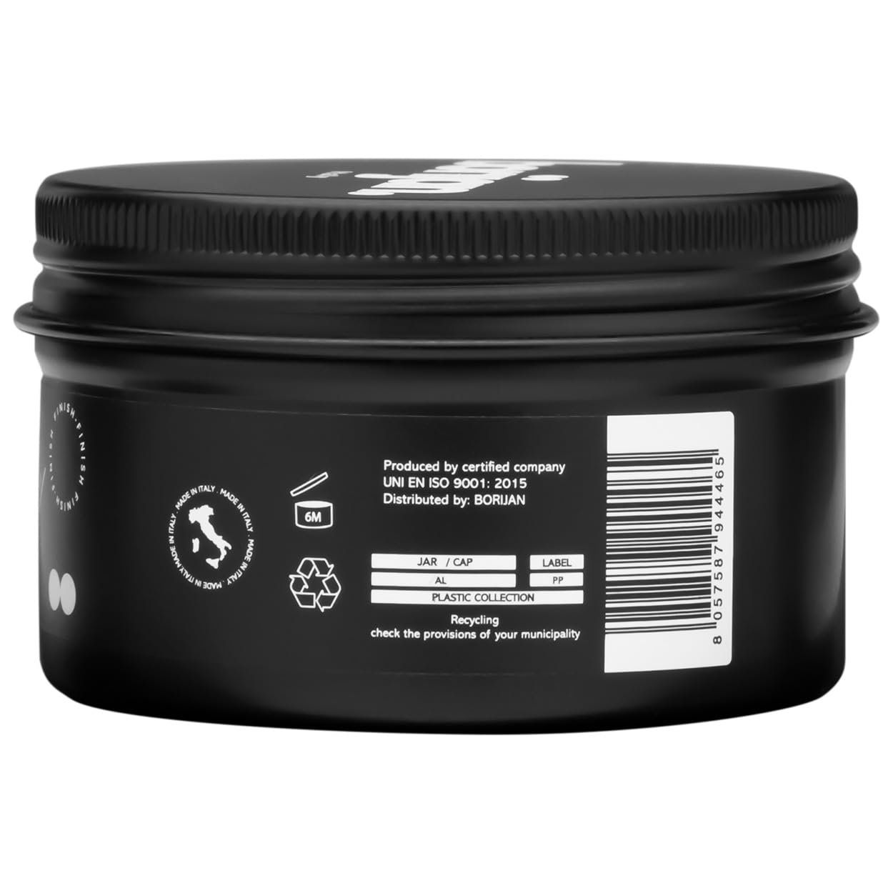 Borijan Form Pomade – 100 ml | Medium Hold Light Cream for Men | Smooth Finish, Italian-Made