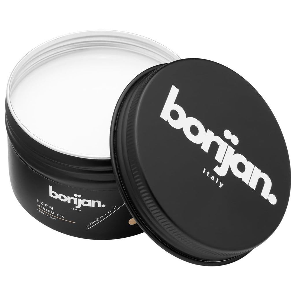 Borijan Form Pomade – 100 ml | Medium Hold Light Cream for Men | Smooth Finish, Italian-Made
