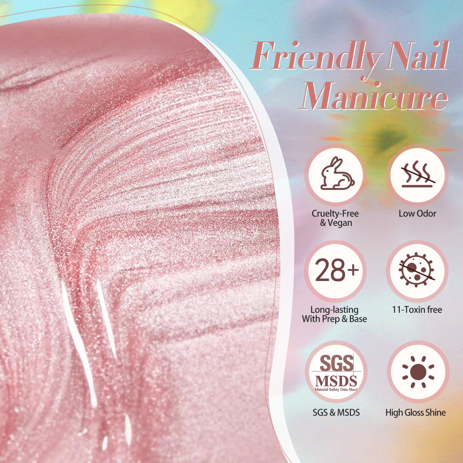 Born Pretty Magnetic Gel Nail Polish Kit – 6pc Water Light Jelly Cat Eye Set