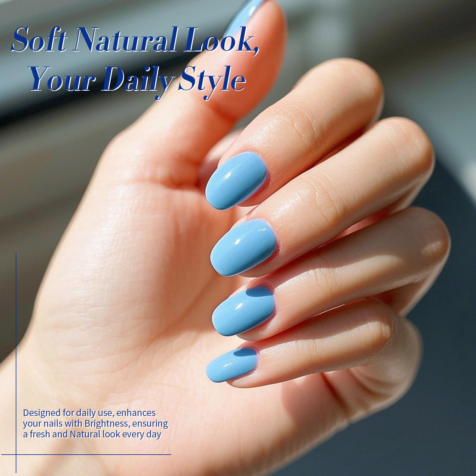 Born Pretty Blue Gel Nail Polish Set – 6 Colors for Nails
