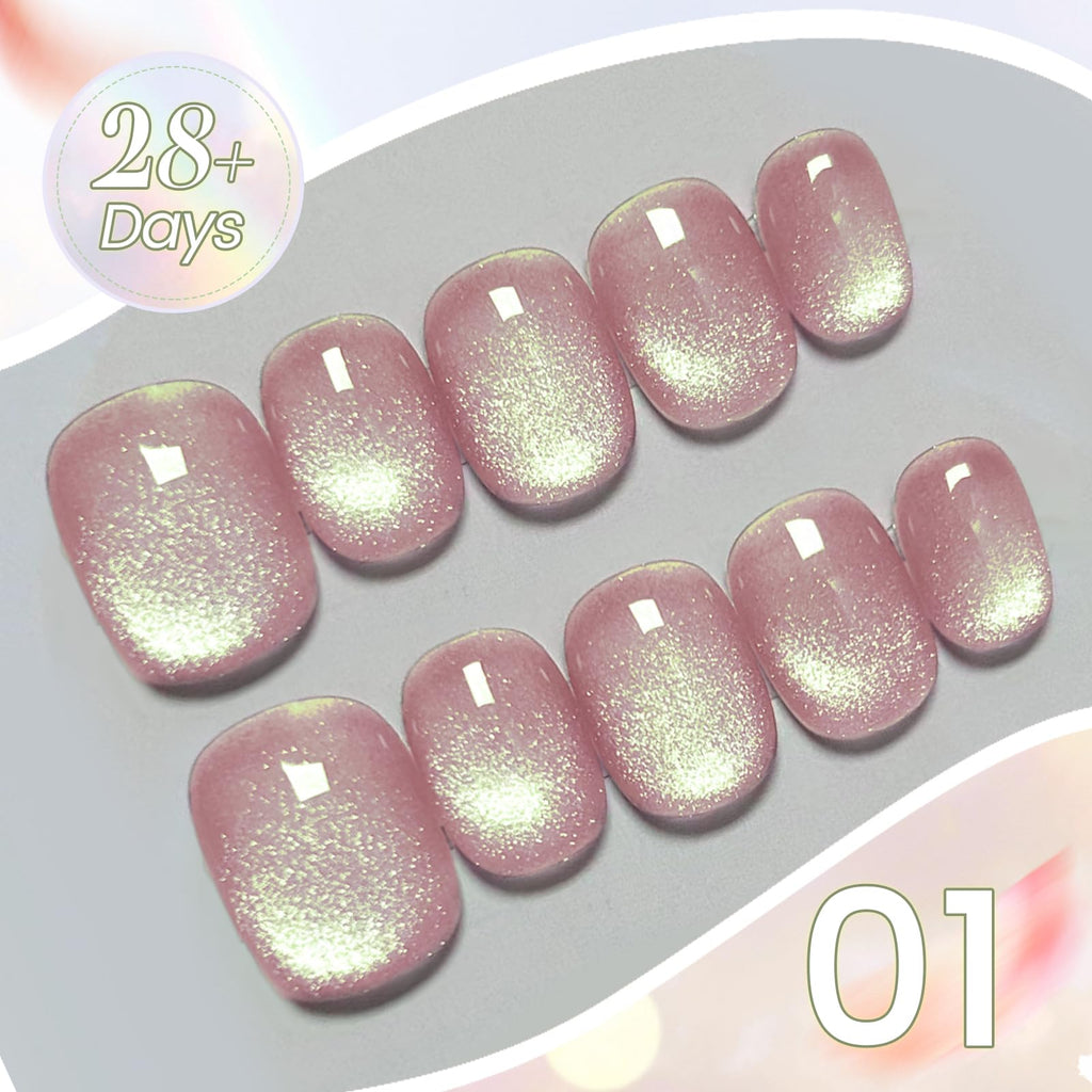 Born Pretty Cat Eye Magnetic Gel Nail Polish Set – Shimmering Aurora Holographic Nails
