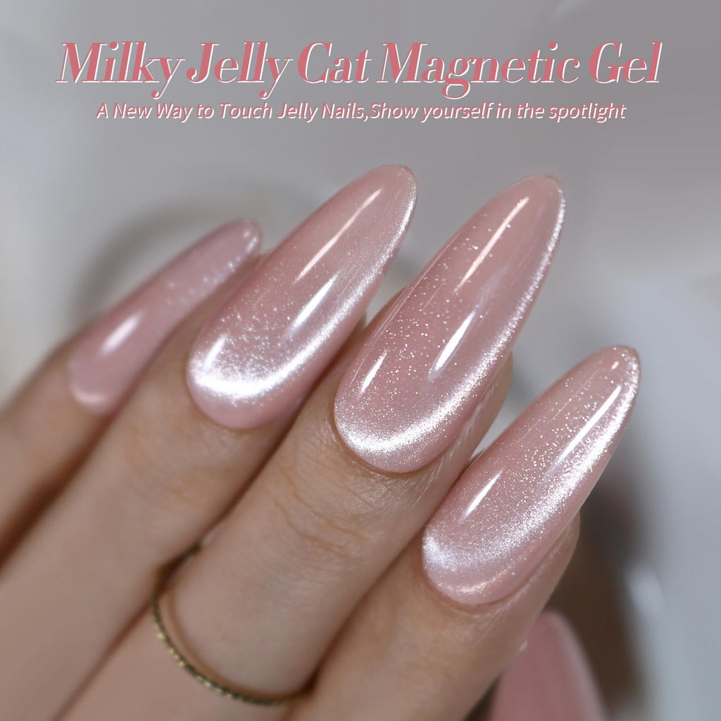 Born Pretty Cat Magnetic Gel Nail Polish Set – Pastel Milky Colors, 7ml x6