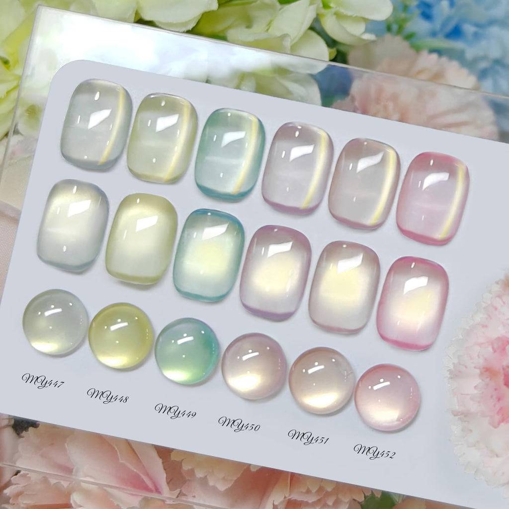 Born Pretty Golden Mirage Cat Magnetic Eye Gel Nail Polish Set — 6 Colors, HEMA&TPO Free, Soak Off