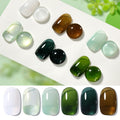 Born Pretty Jelly Green & Milky White Gel Nail Polish Kit – 6 Colors for DIY Manicure & St. Patrick's Day Nail Art
