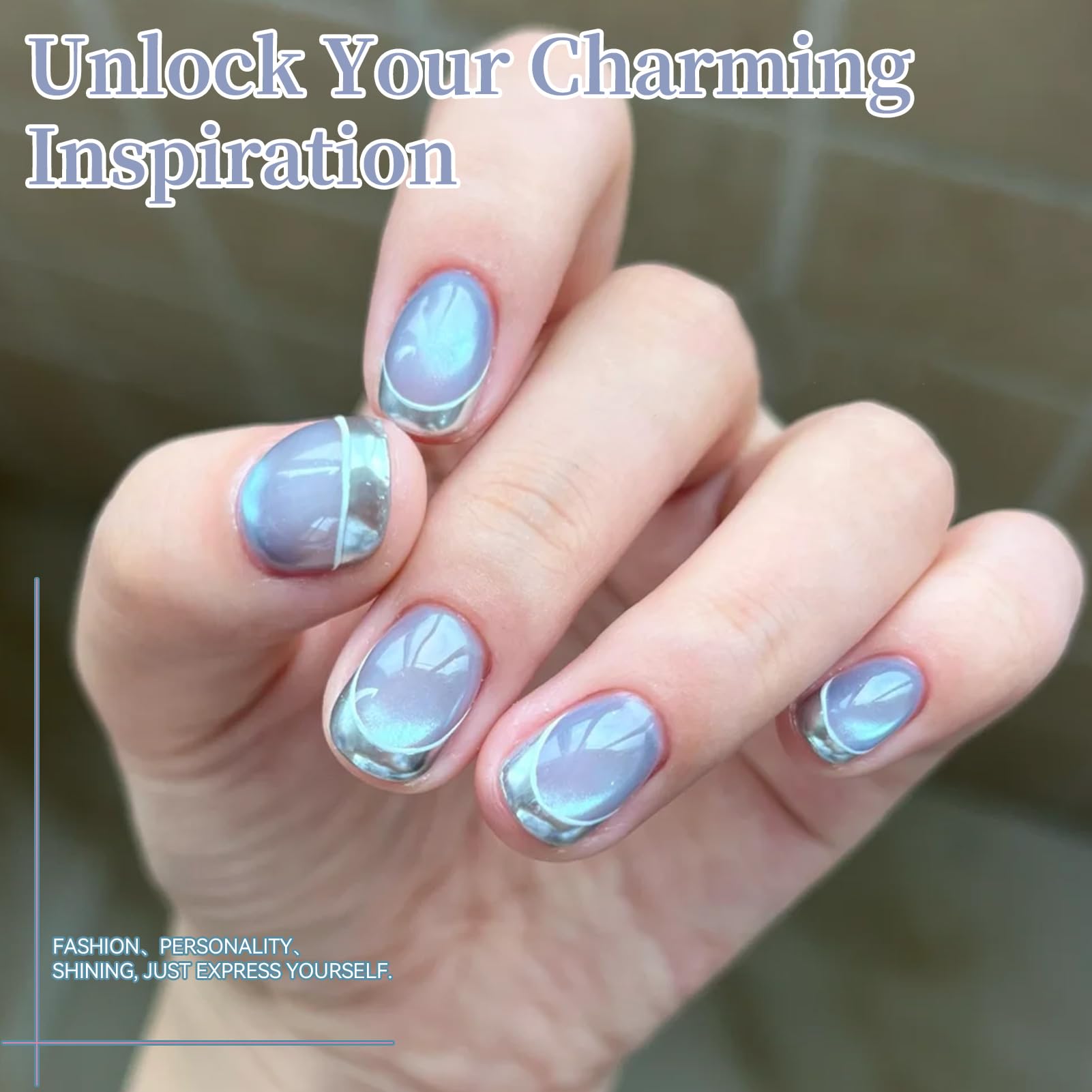 Born Pretty Cat Magnetic Eye Gel Polish Set - 6 Pastel Mirror Gels (7ml each)
