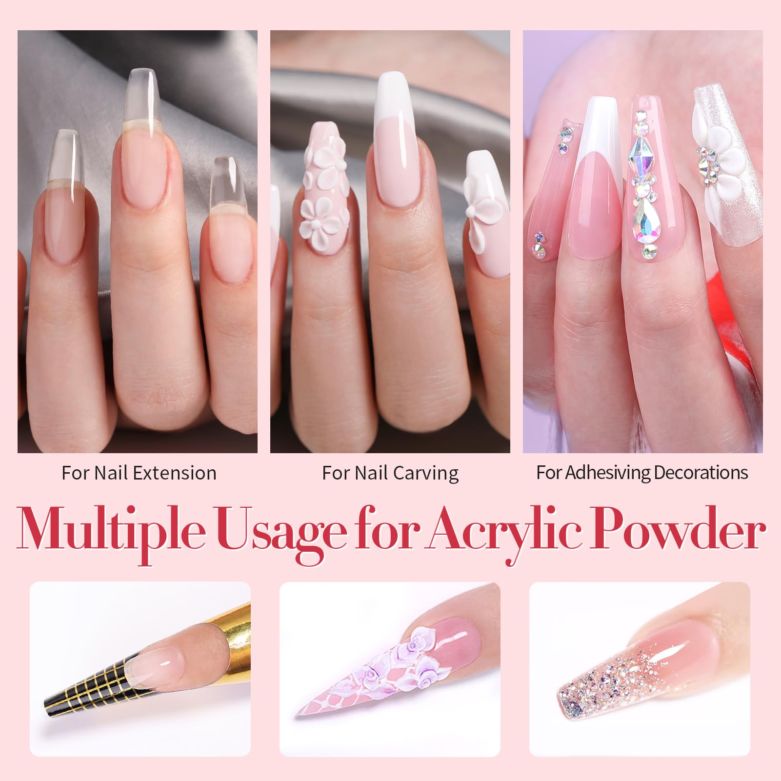 Born Pretty Acrylic Nail Kit with Drill – 92Pcs Starter Set for DIY Home Manicures