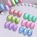 Born Pretty Cat Magnetic Eye Gel Polish Set - 6 Pastel Mirror Gels (7ml each)