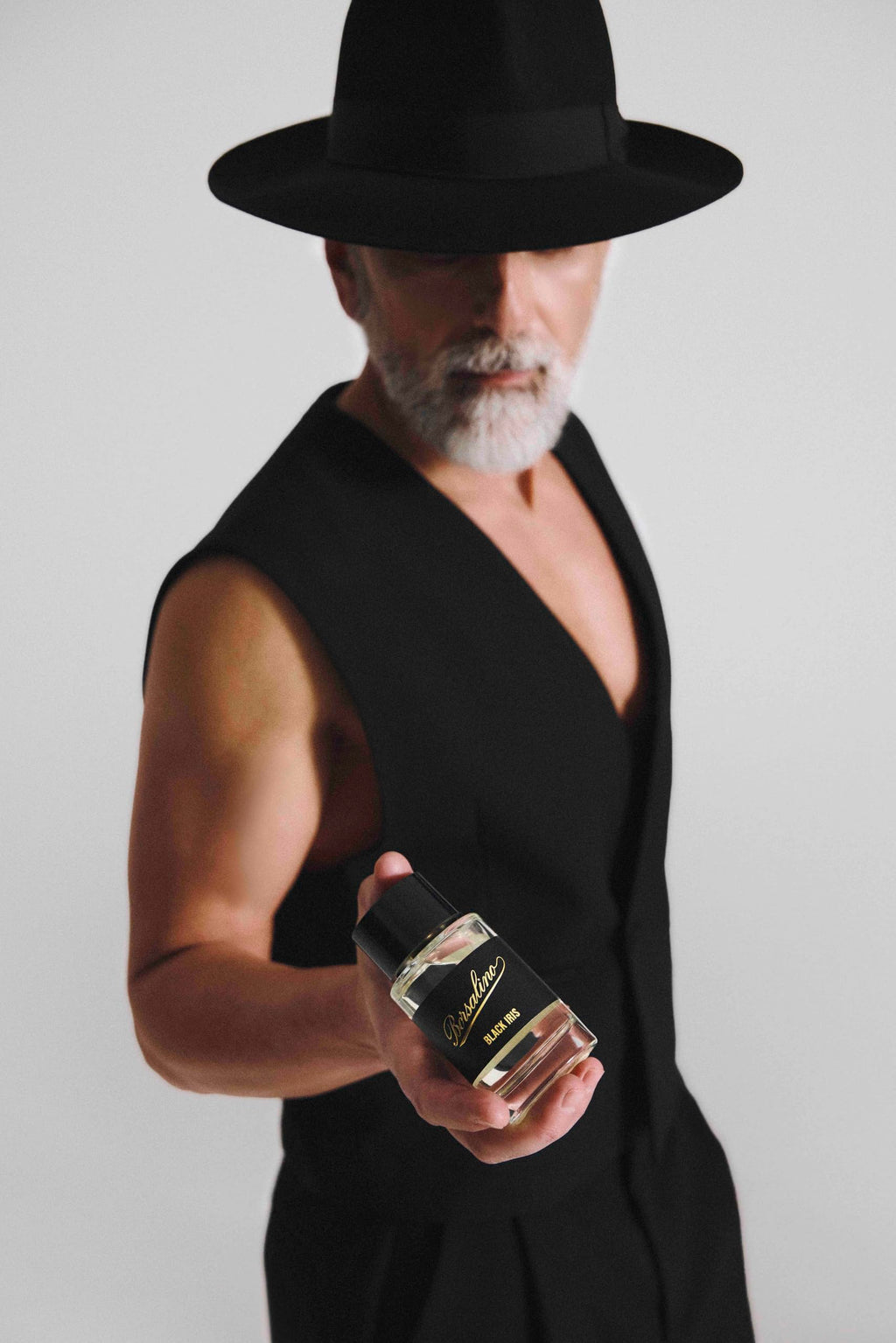 Borsalino Black Iris – Men’s Eau de Parfum | Long-Lasting Fresh Woody Amber with Bergamot & Iris