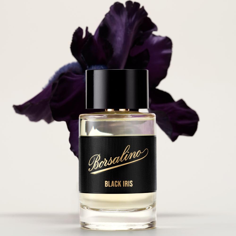 Borsalino Black Iris Eau de Parfum for Men | Long-Lasting Fresh Woody Amber Cologne