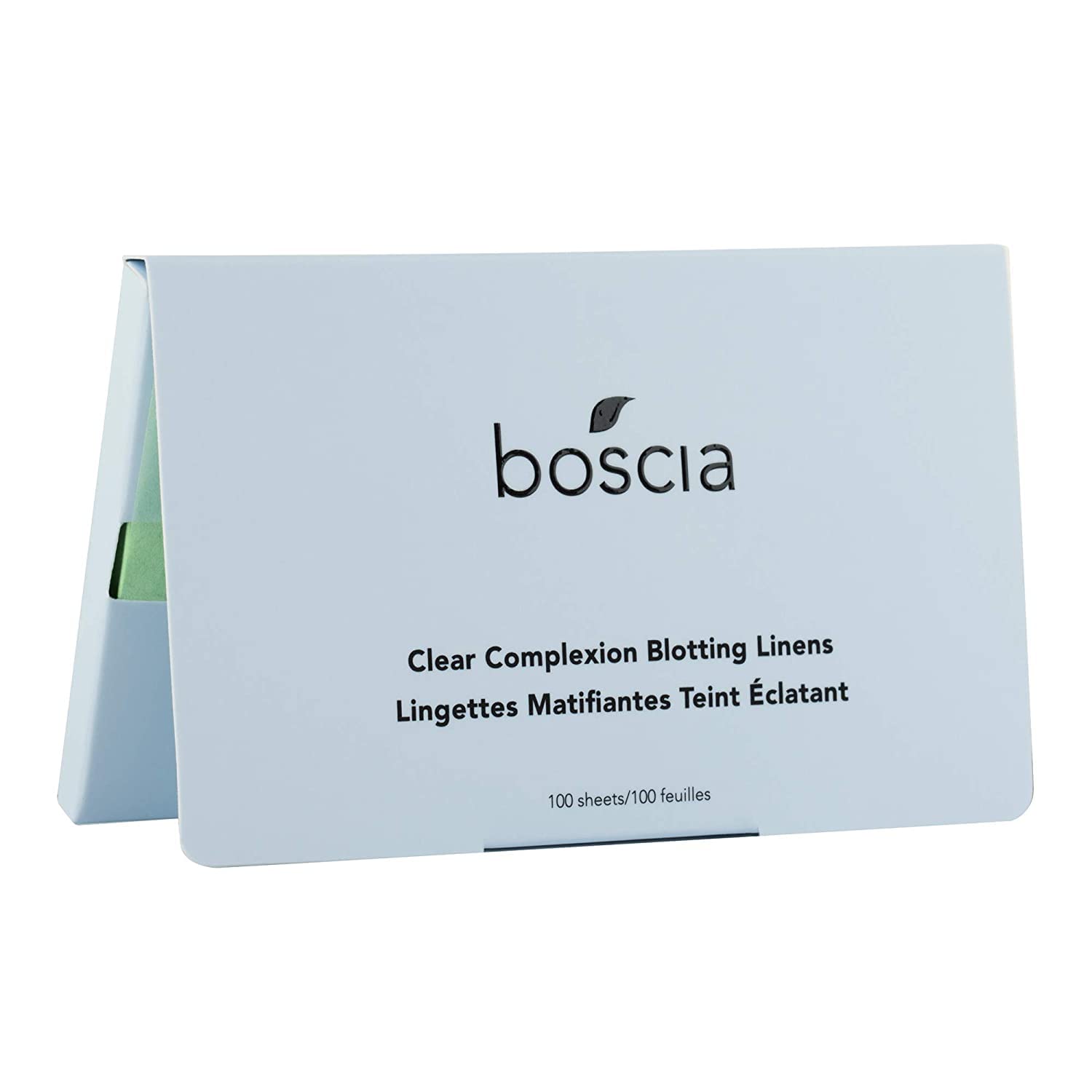 Boscia Clear Complexion Blotting Linens – Vegan Oil-Absorbing Sheets for Oily/Combo Skin | Travel Size 100 Sheets