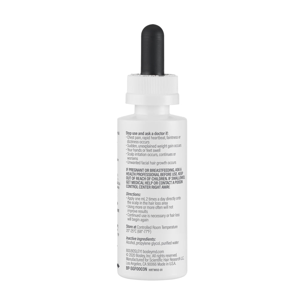 BosleyMD Hair Regrowth Treatment Regular Strength for Women – 2 x 2 Oz (2 Count)