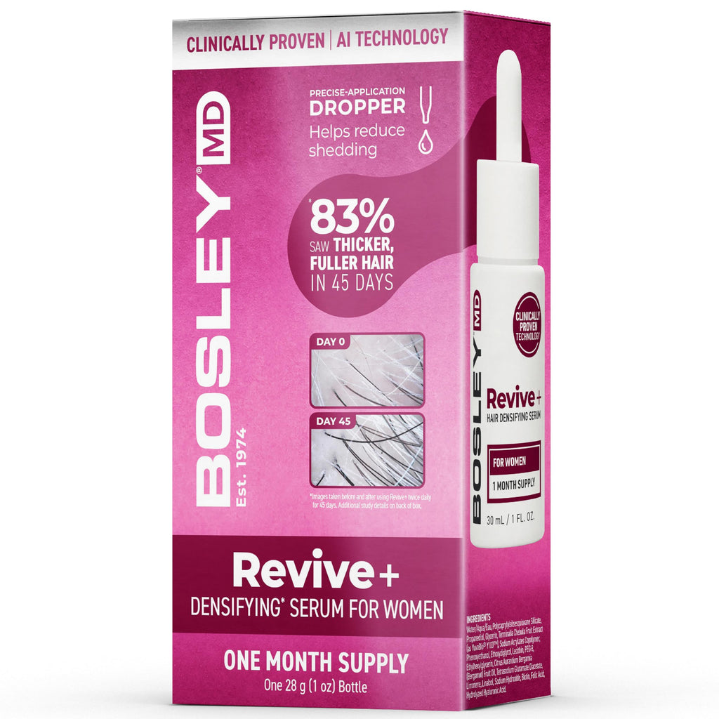 BosleyMD Revive+ Densifying Hair Growth Serum for Women – Drug-Free, AI-Backed Y100