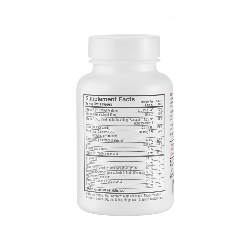 BosleyMD Women’s Healthy Hair Growth Supplements – DHT-Blocking Botanicals, Biotin & Zinc | 60 Capsules
