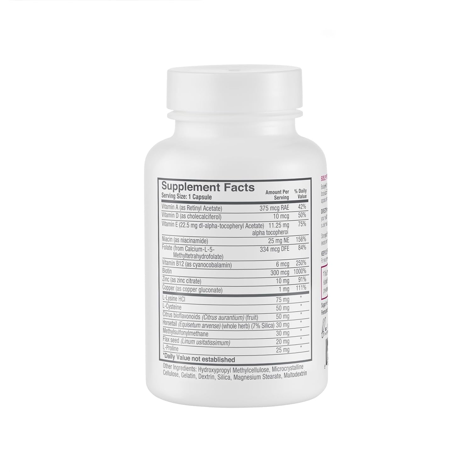 BosleyMD Women’s Healthy Hair Growth Supplements – DHT-Blocking Botanicals, Biotin & Zinc | 60 Capsules