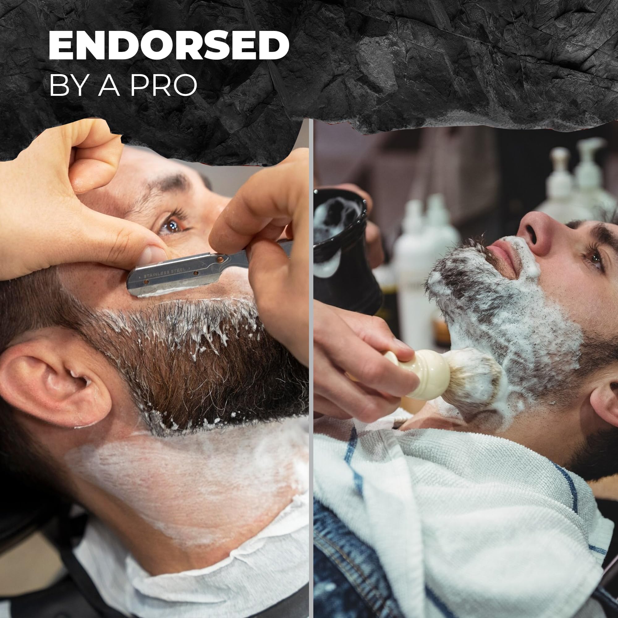 Bossman Silk Shaving Cream & Cooling Aftershave – Stagecoach Scent Combo for Men