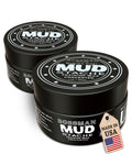 Bossman MUDstache Unscented Mustache Wax for Men (2 oz) – 2 Pack, Strong 24-Hour Hold, Non-Tacky & Easy to Apply