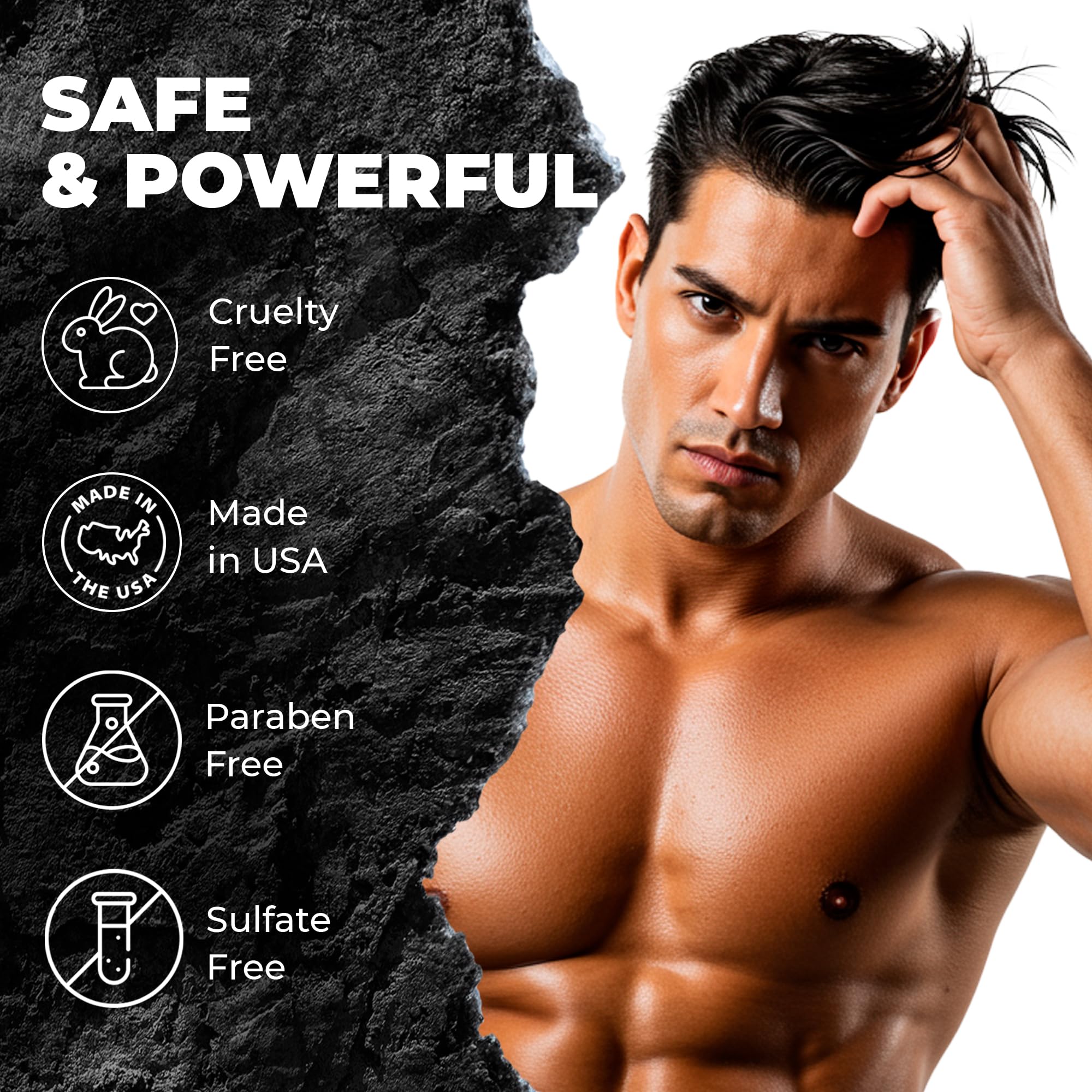 Bossman Hair Shampoo & Conditioner Set – Hydrating, Strengthening, Paraben Free & Sulfate Free (Stagecoach) – Packaging May Vary