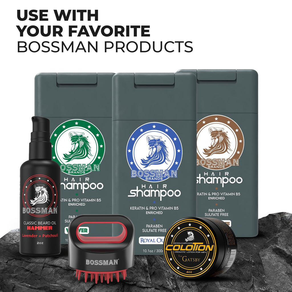 Bossman Hair Shampoo & Conditioner Set – Hydrating, Strengthening, Paraben Free & Sulfate Free (Stagecoach) – Packaging May Vary