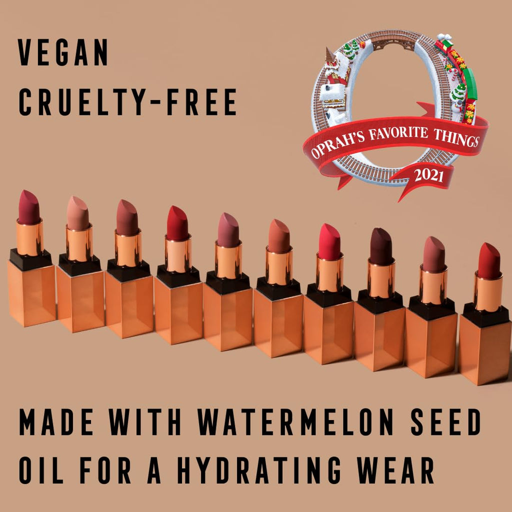 Bossy Cosmetics Ambitious Red Vegan Matte Lipstick – Long-Lasting Hydration