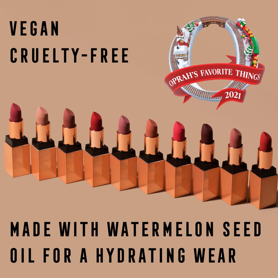 Bossy Cosmetics Ambitious Red Vegan Matte Lipstick – Long-Lasting Hydration