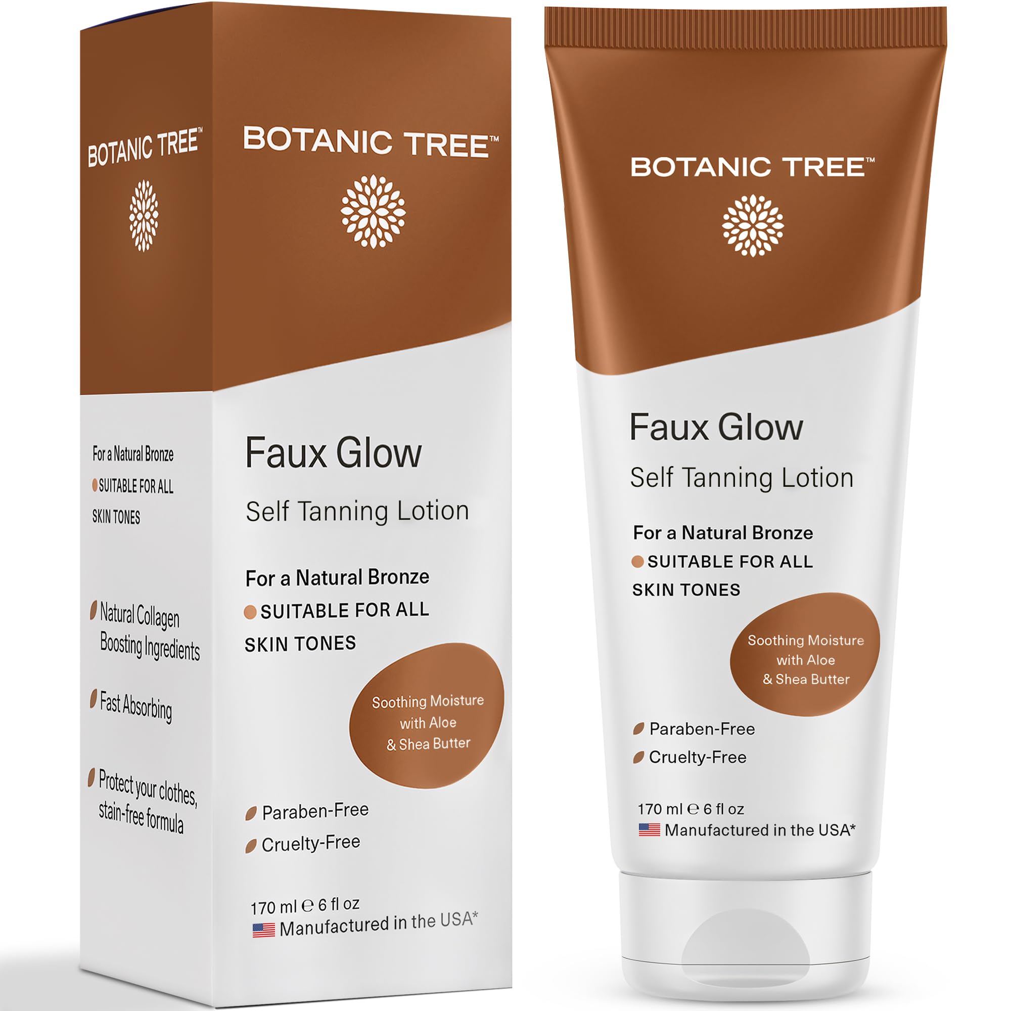 Botanic Tree Self Tanner | Natural Sunless Tanner for Flawless Bronzing