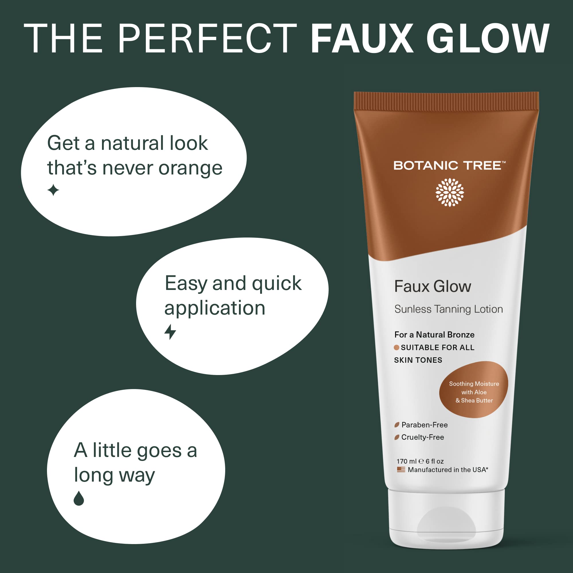 Botanic Tree Self Tanner | Natural Sunless Tanner for Flawless Bronzing