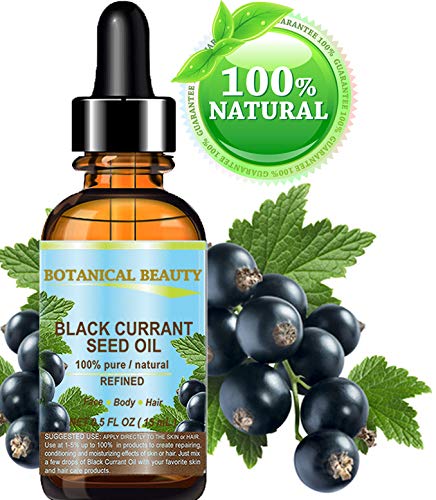 Botanical Beauty Black Currant Seed Oil – 100% Pure, Undiluted, Cold-Pressed Carrier Oil, 0.5 fl oz (15 ml)