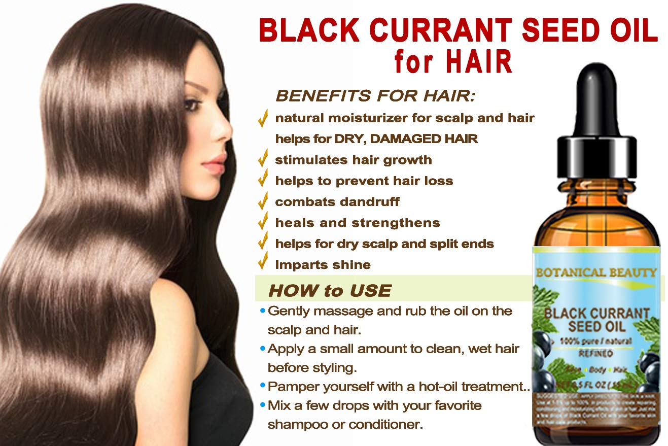 Botanical Beauty Black Currant Seed Oil – 100% Pure, Undiluted, Cold-Pressed Carrier Oil, 0.5 fl oz (15 ml)