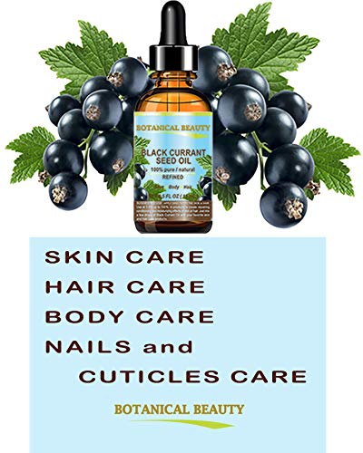 Botanical Beauty Black Currant Seed Oil – 100% Pure, Undiluted, Cold-Pressed Carrier Oil, 0.5 fl oz (15 ml)