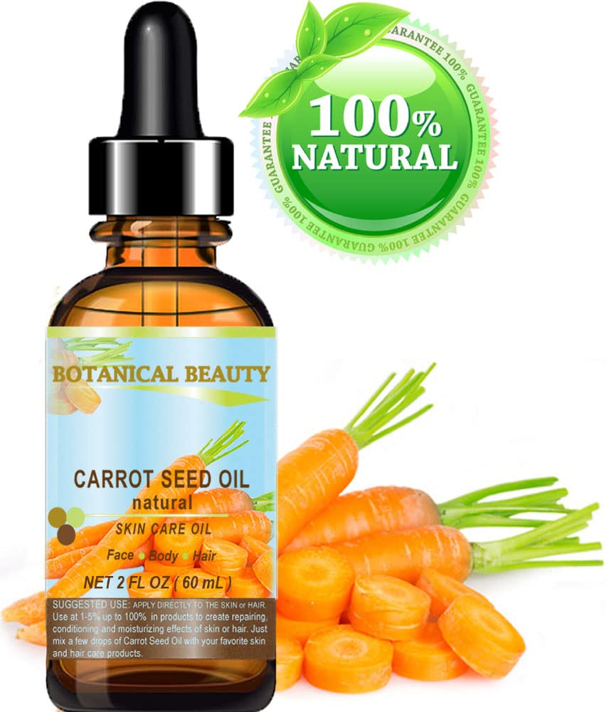 Carrot Seed Oil – 100% Natural, Cold-Pressed Carrier Oil, 60 ml | Botanical Beauty