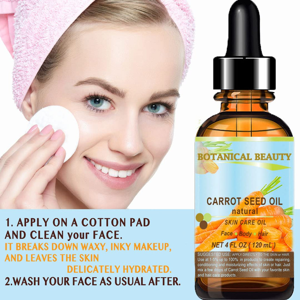 Carrot Seed Oil – 100% Natural, Cold-Pressed Carrier Oil, 60 ml | Botanical Beauty