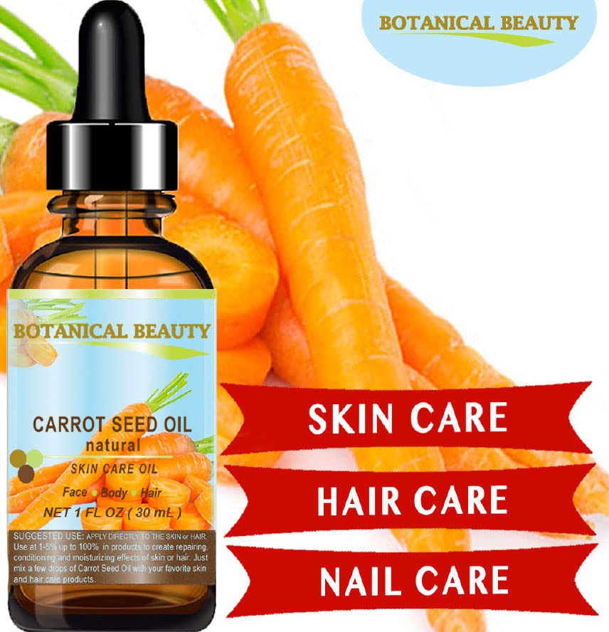 Carrot Seed Oil – 100% Natural, Cold-Pressed Carrier Oil, 60 ml | Botanical Beauty