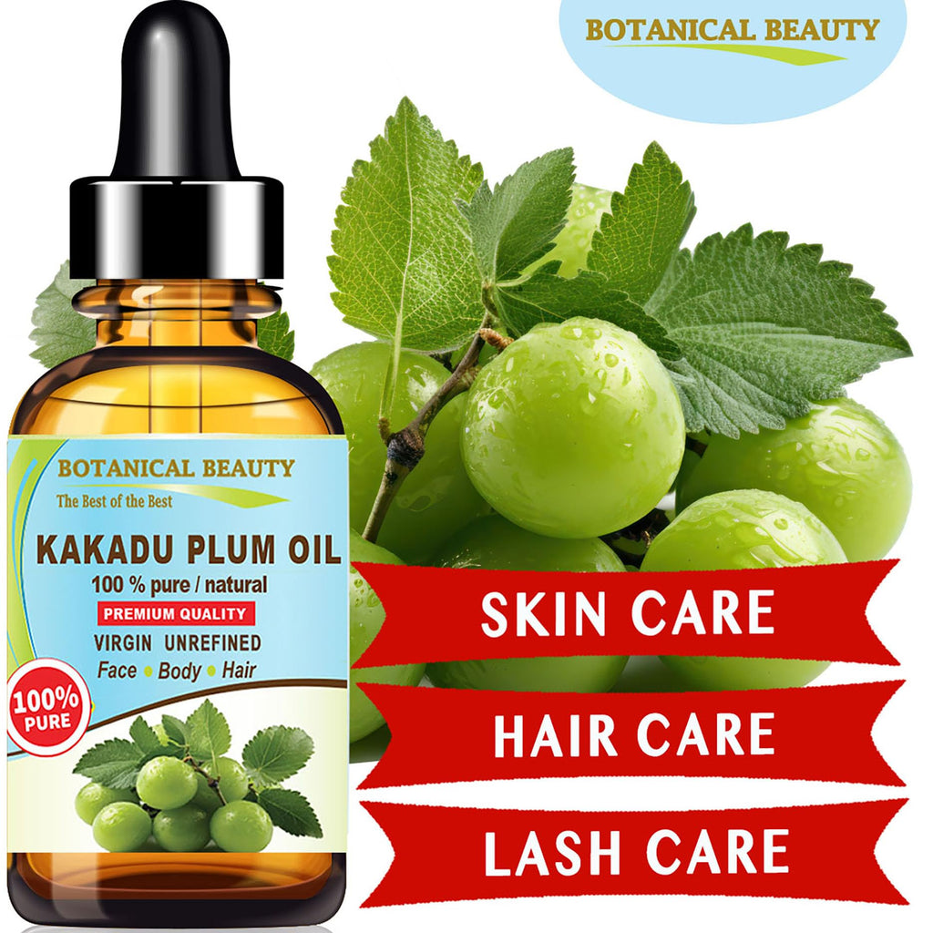 Botanical Beauty Kakadu Plum Oil – 100% Pure Virgin Cold-Pressed Carrier Oil 0.5 Fl oz