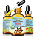Botanical Beauty Organic Macadamia Oil – 100% Pure Virgin Cold-Pressed Carrier Oil (4 oz)