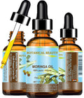 Botanical Beauty Moringa Oil – 100% Pure Cold-Pressed Carrier Oil for Face, Skin, Hair, Nails (1 oz)