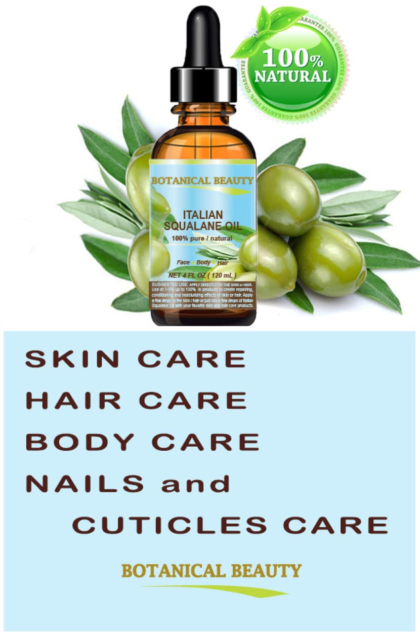 Botanical Beauty Squalane – 100% Pure Olive Oil Moisturizer (2 fl oz)