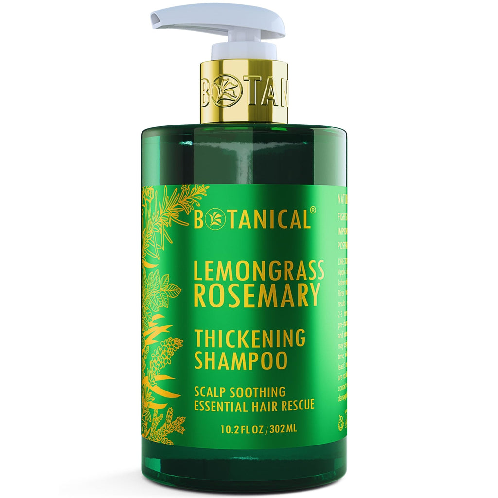 Botanical Hair Growth Lab Rosemary Shampoo with Saw Palmetto – Thinning Hair Support (10.2 oz)