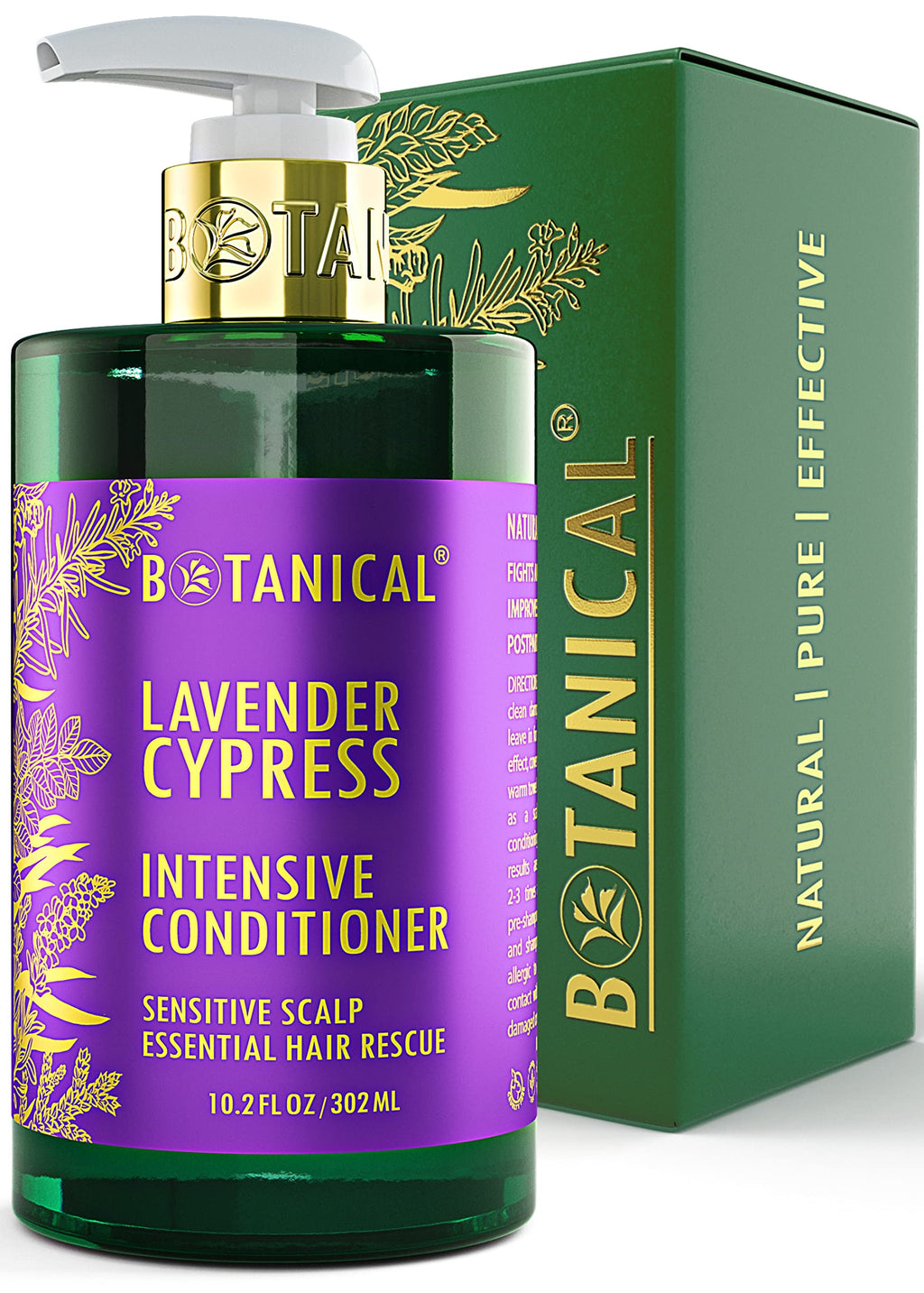Botanical Hair Growth Lab Lavender Conditioner – Scalp Stimulation & Hair Growth Support, 10.2 Fl Oz