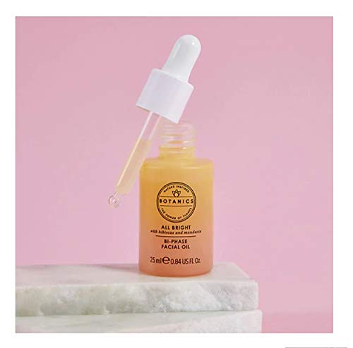 Botanics All Bright Brightening Facial Oil – 0.84 fl oz | Vitamin E, Safflower, AHAs